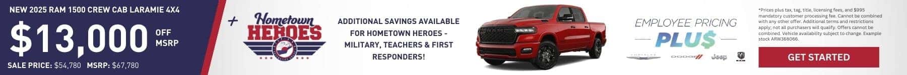 2025 Ram 1500 Crew Cab Laramie 4x4