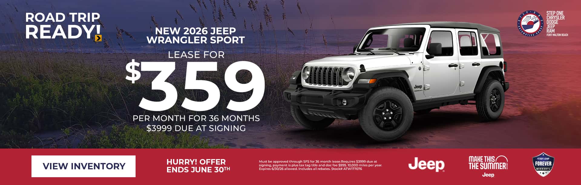 2026 Wrangler Sport 4D Offer
