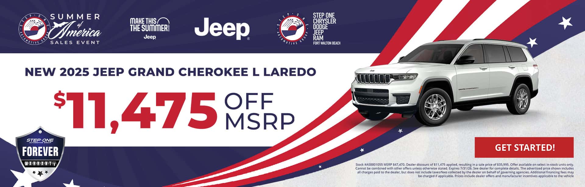 2025 Jeep Cherokee Laredo - Cash offer