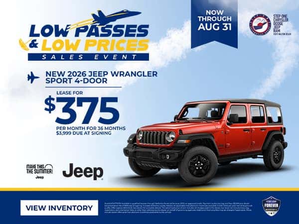 2026 Jeep Wrangler 4 Door Sport