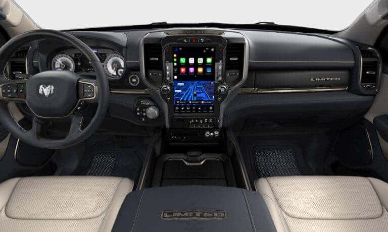 2019 Ram 1500 Limited front interior and infotainment