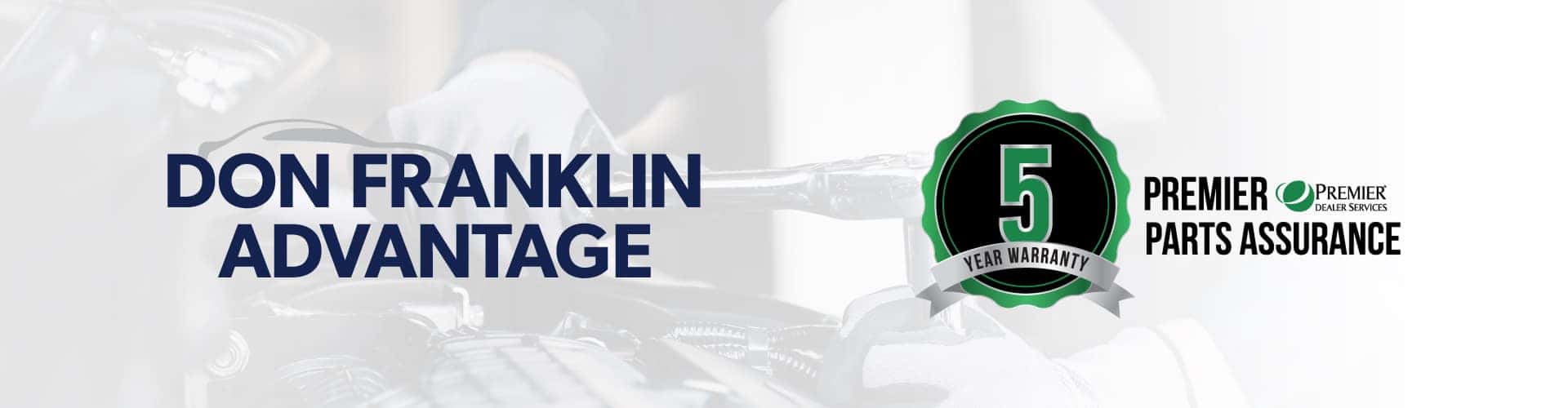 5 Year Warranty Banner