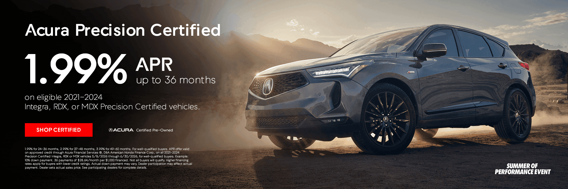 Acura Precision Certified