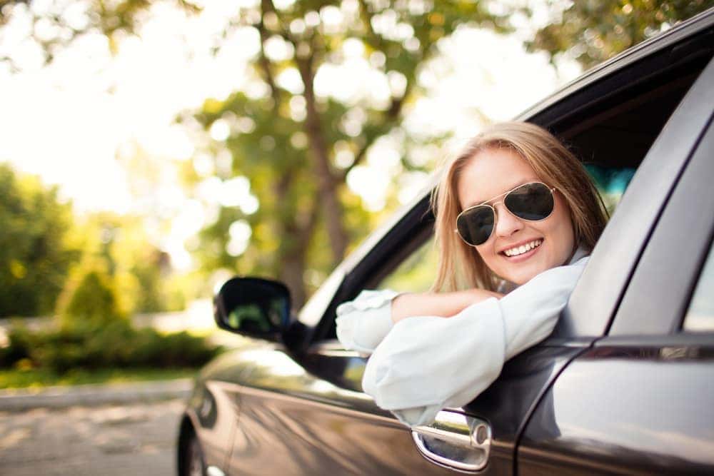 Happy Driver in New Vehicle at Ed Voyles Auto Group in Atlanta, GA