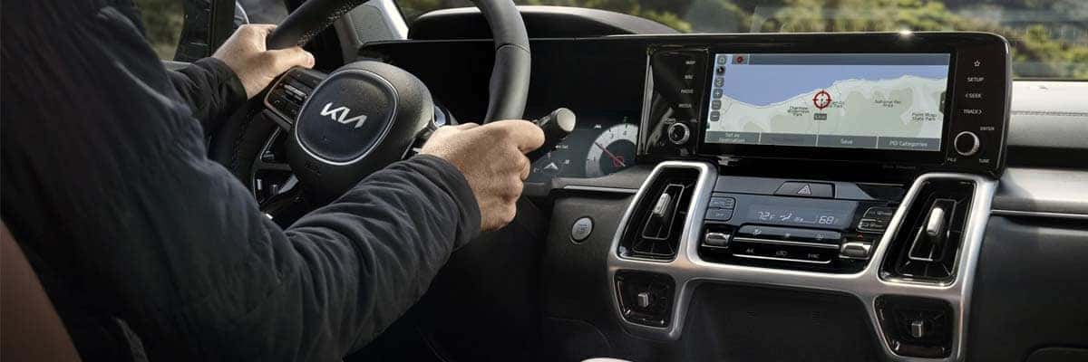 Interior of the 2022 Kia Sorento in Marietta