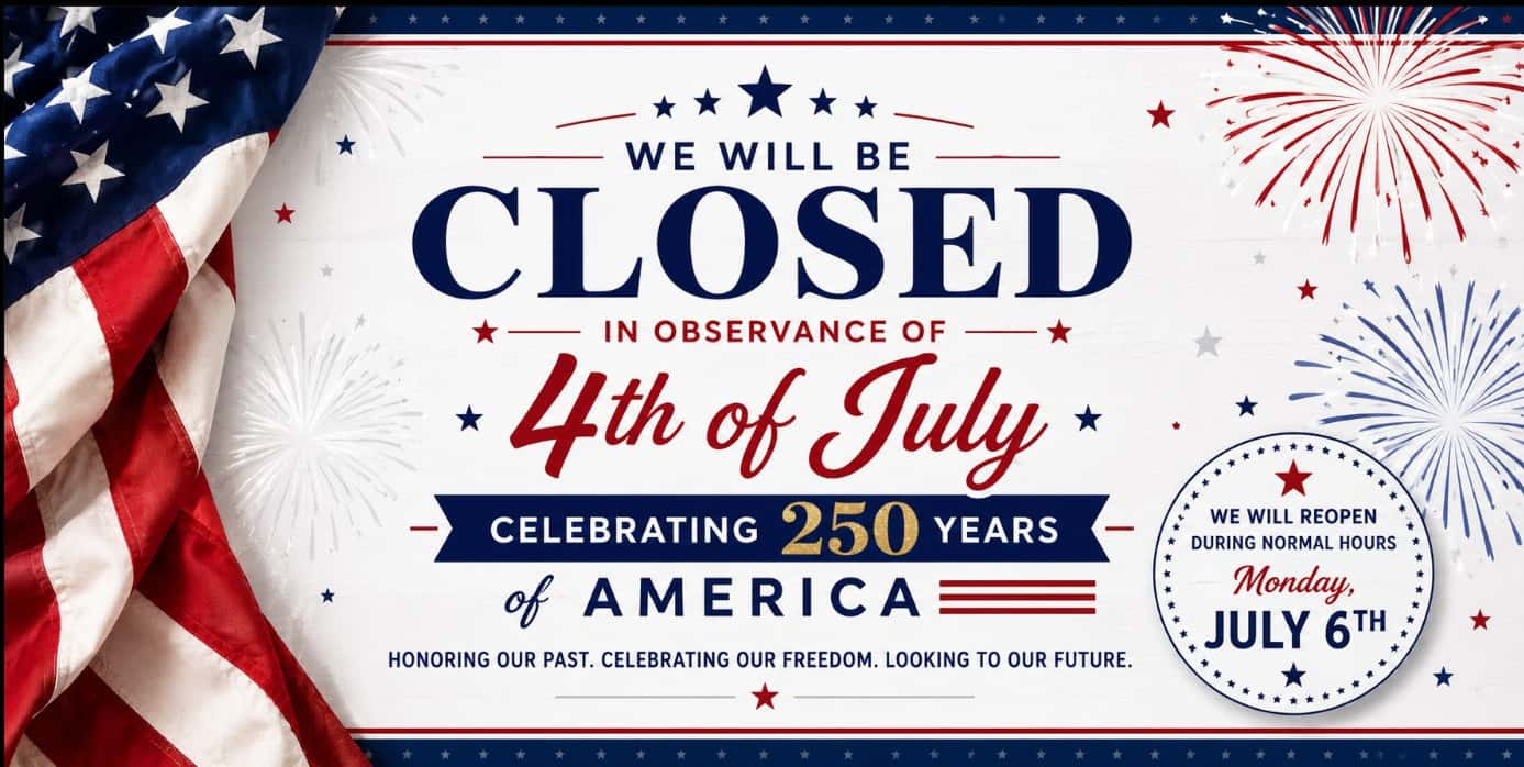 Closed 4th of July