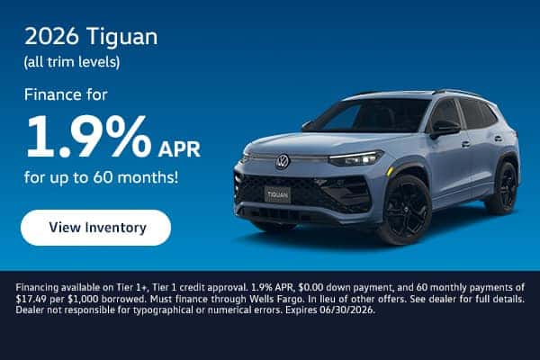 Volkswagen 2026 Tiguan all trim levels