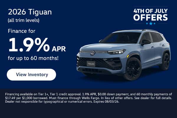 Volkswagen 2026 Tiguan all trim levels