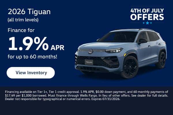 Volkswagen 2026 Tiguan all trim levels