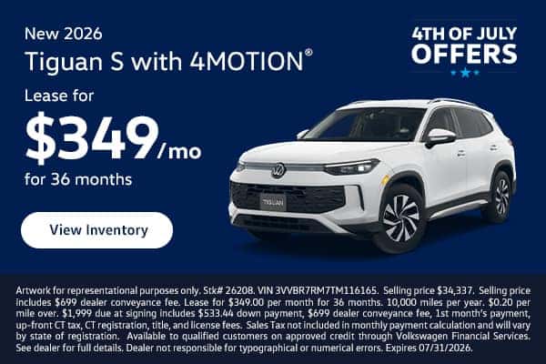 Volkswagen 2026 Tiguan S with 4MOTION