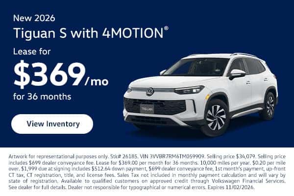 Volkswagen 2026 Tiguan S with 4MOTION