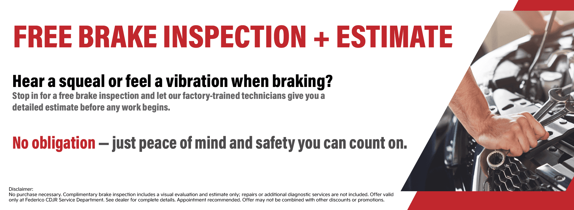 Complimentary Brake Inspection