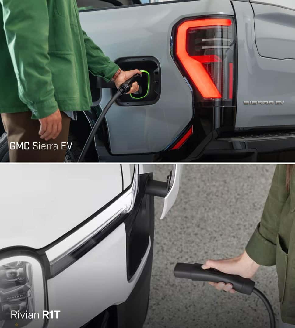 GMC Sierra EV vs. Rivian R1T: Driving Range and Charging
