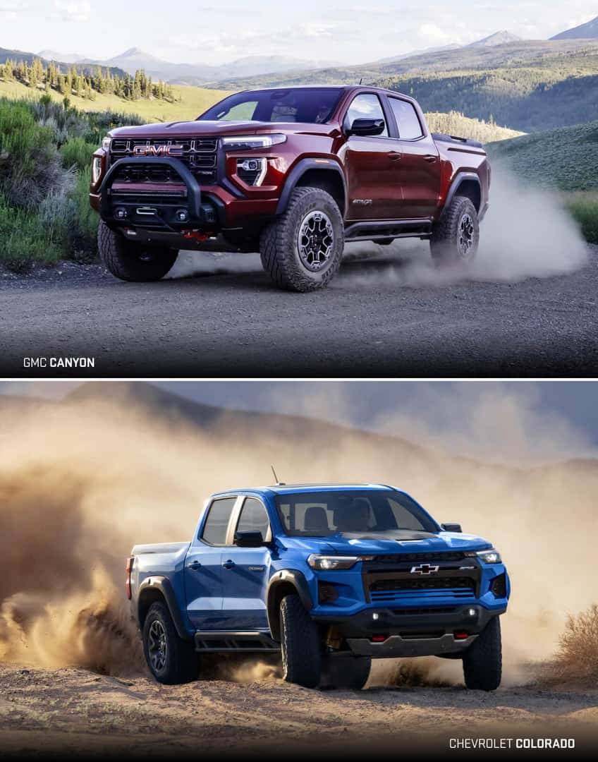 Compare GMC Canyon and Chevy Colorado Exterior & Dimensions