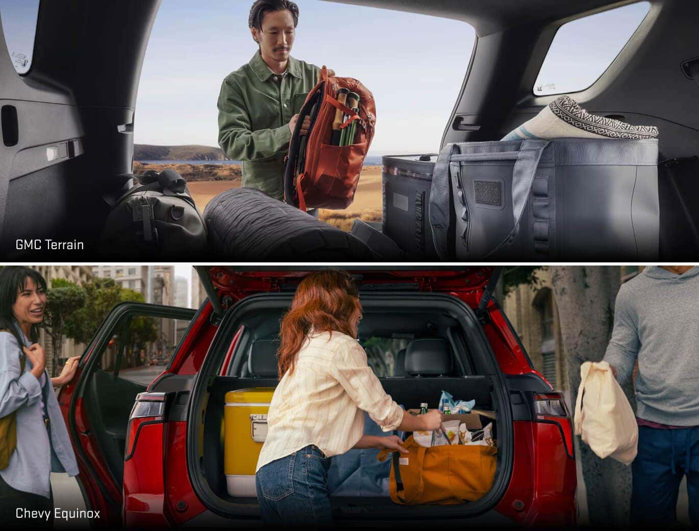 2026 GMC Terrain vs. Chevy Equinox size comparison