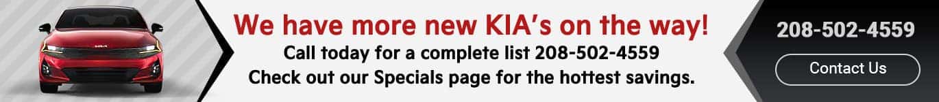 We have more new KIA's on the way!
