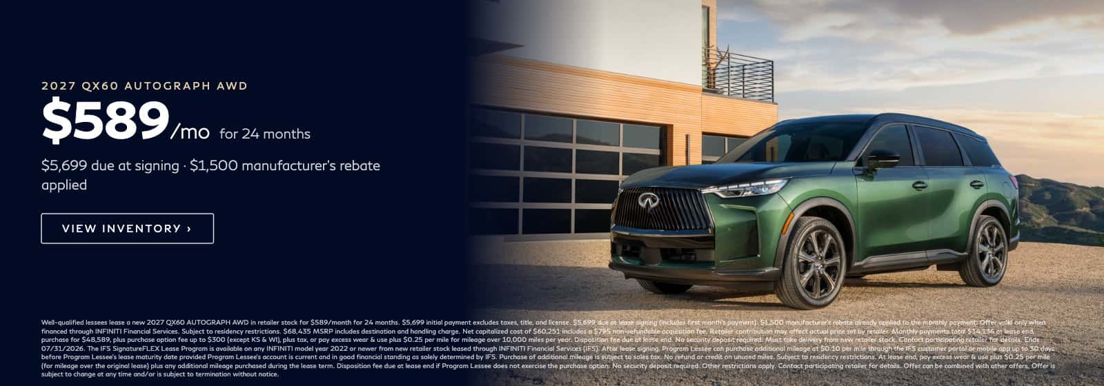 INFINITI QX60 Lease