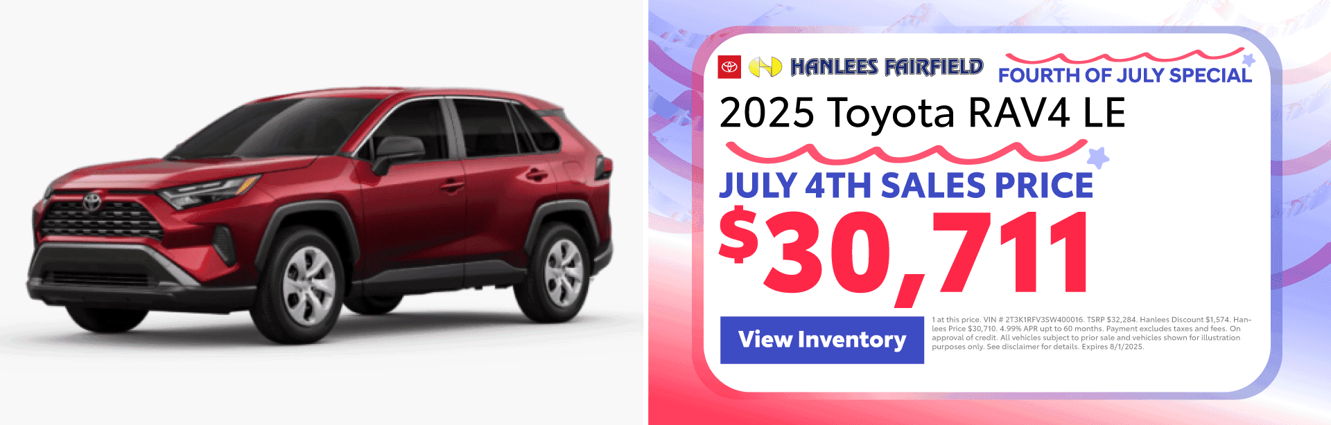 2025 Toyota RAV4 LE Special