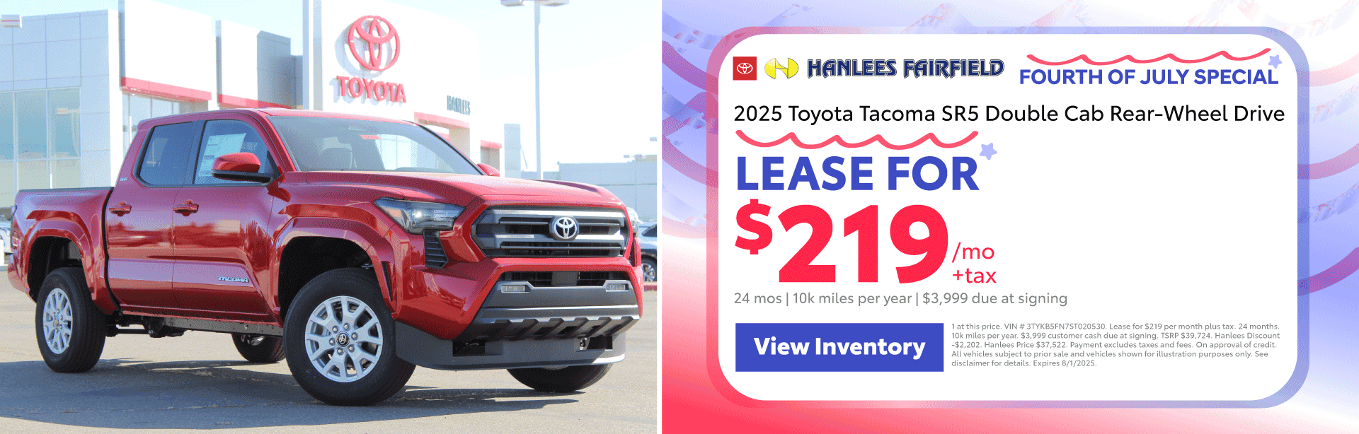 2025 Toyota Tacoma SR5 Double Cab Rear-Wheel Drive Special