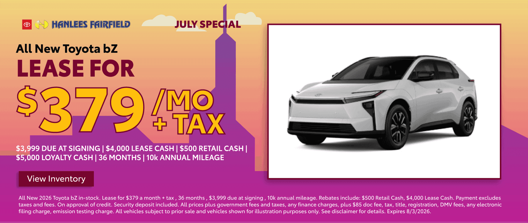 All New Toyota bZ Special