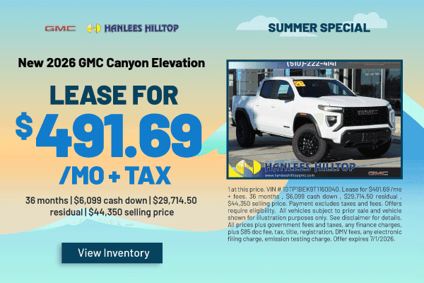 New 2026 GMC Canyon Elevation