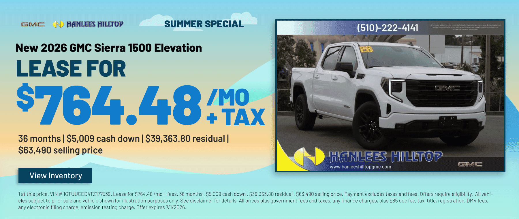 New 2026 GMC Sierra 1500 Elevation Special