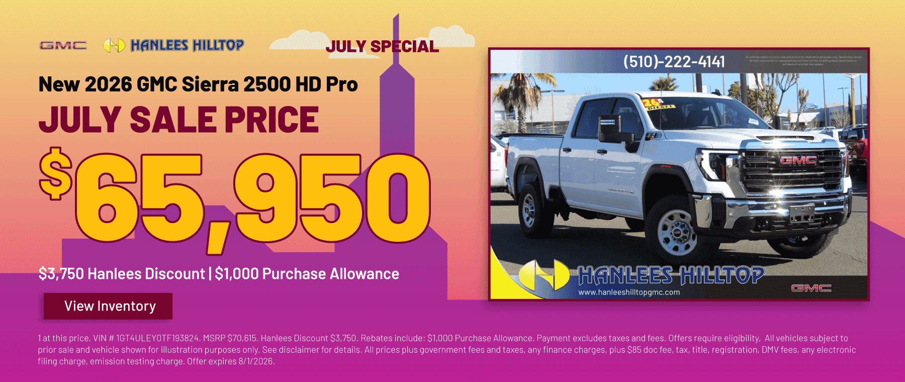 New 2026 GMC Sierra 2500 HD Pro Special