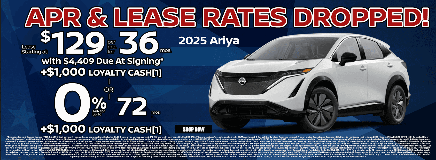 April 25 Nissan Ariya