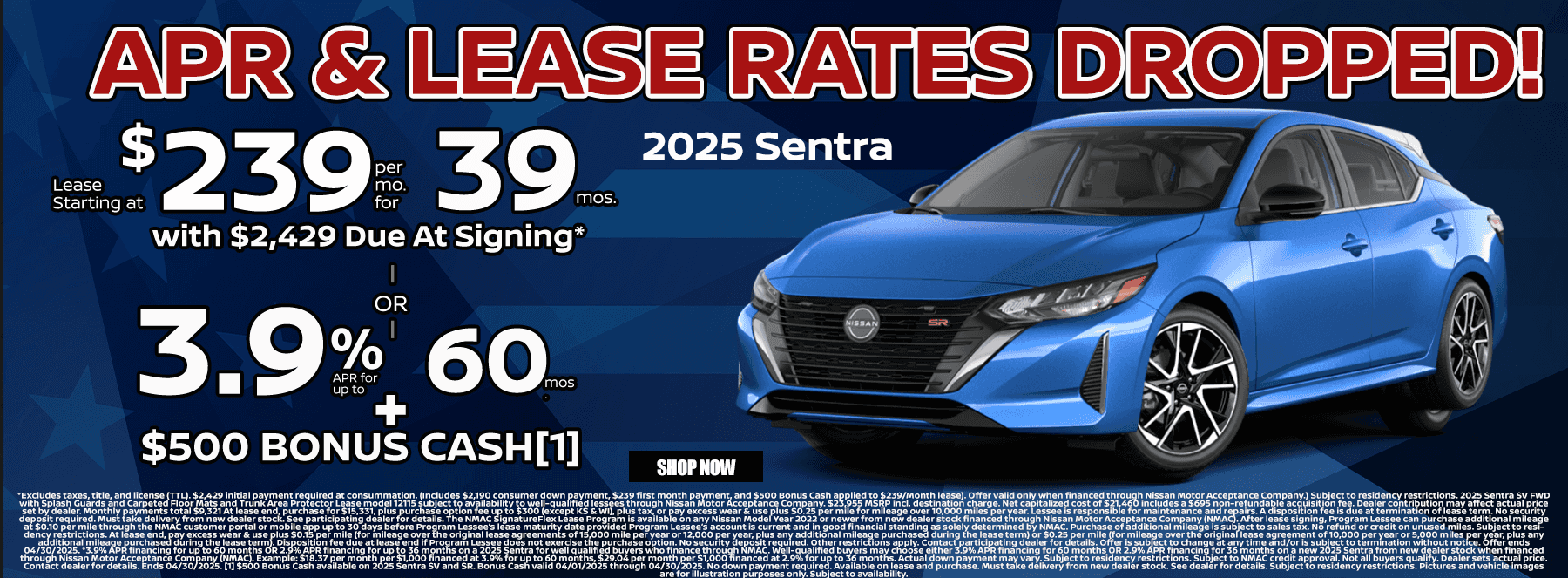 April 25 Nissan Sentra