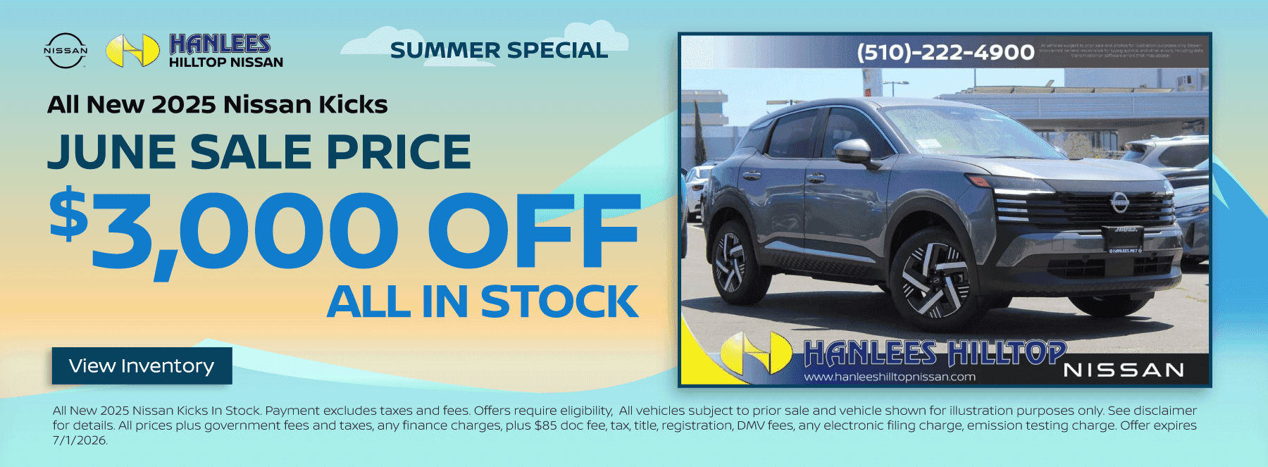 All New 2025 Nissan Kicks Special