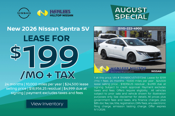 New 2026 Nissan Sentra SV