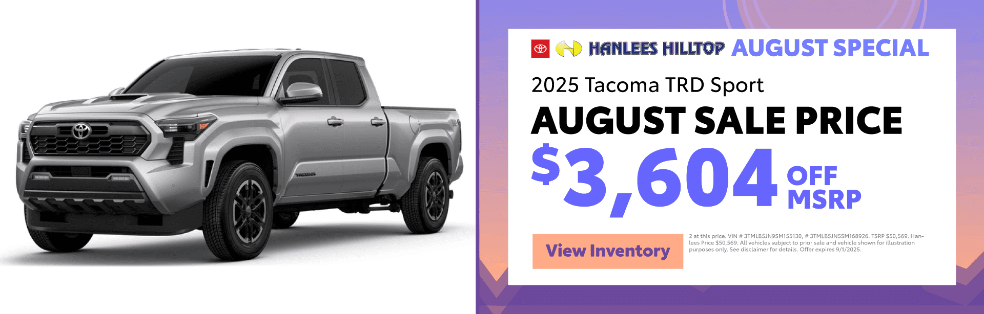 2025 Tacoma TRD Sport Special