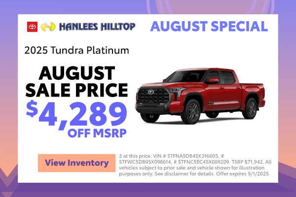 2025 Tundra Platinum
