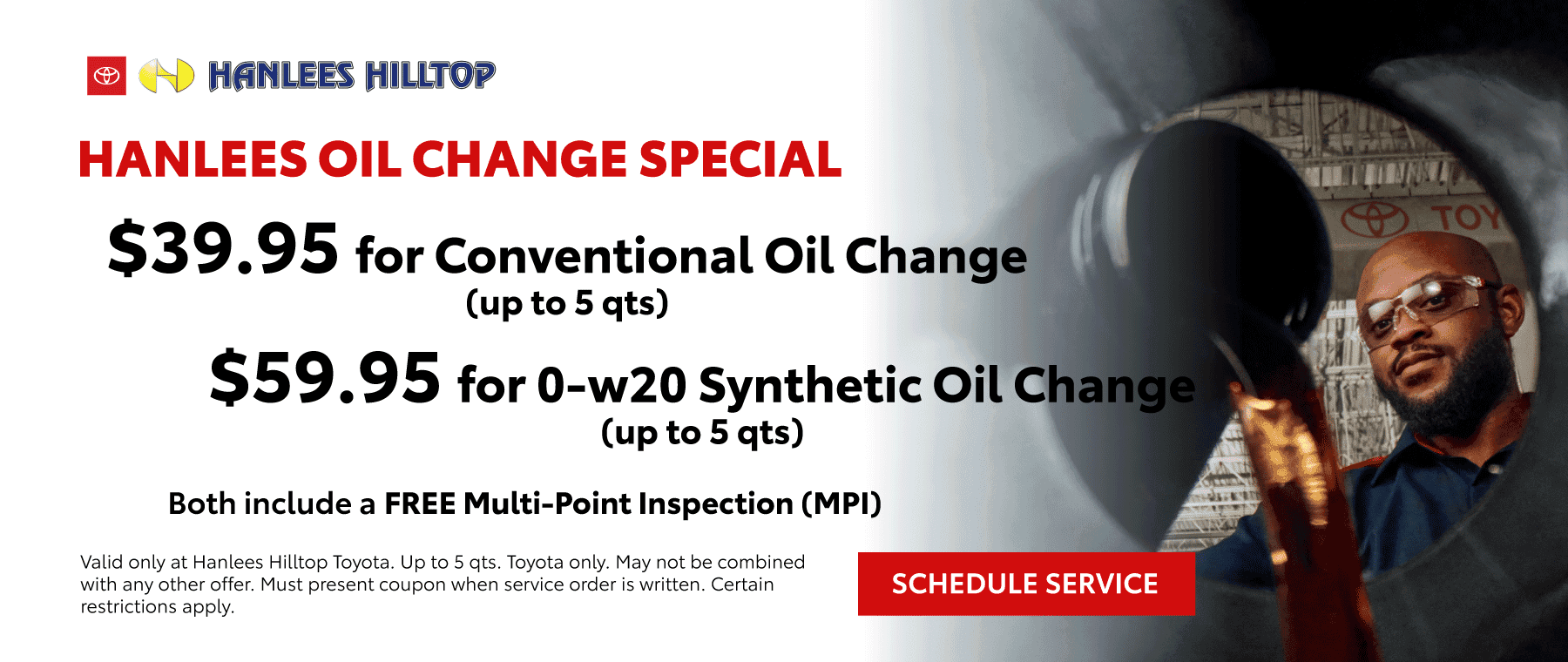 Oil Change Special