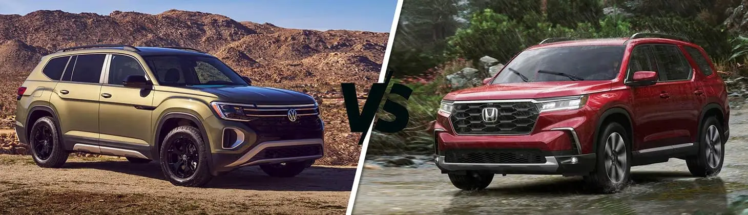 2024 Volkswagen Atlas vs Honda Pilot Comparison | Hendrick VW Frisco