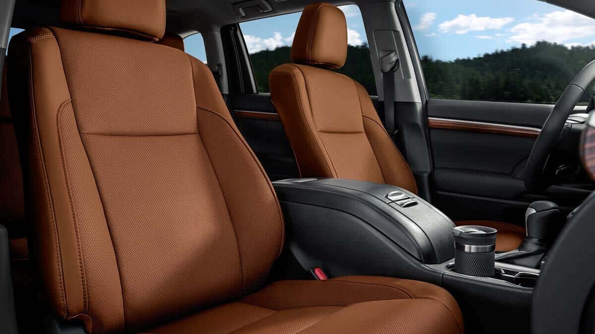 2017 Toyota Highlander Limited Saddle Tan Interior