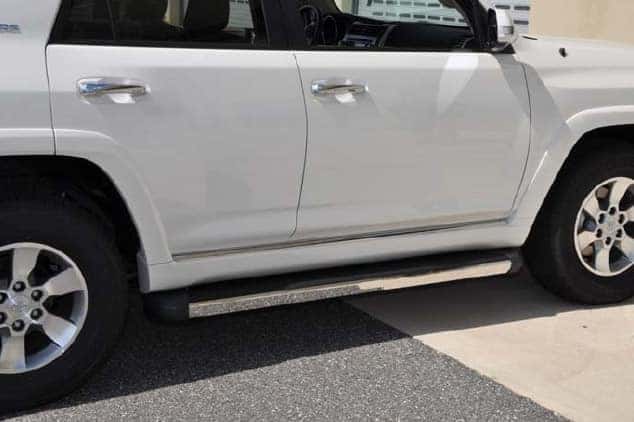 Toyota 4Runner Running Boards with Chrome Edge