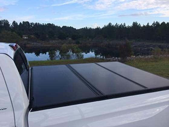 2020 Toyota Tundra 4X2 5.5 Tri-Fold Hard Tonneau Cover with LED Lights