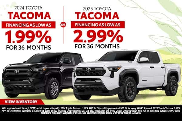 <center><strong>2024 & 2025 Toyota Tacoma</strong></center>