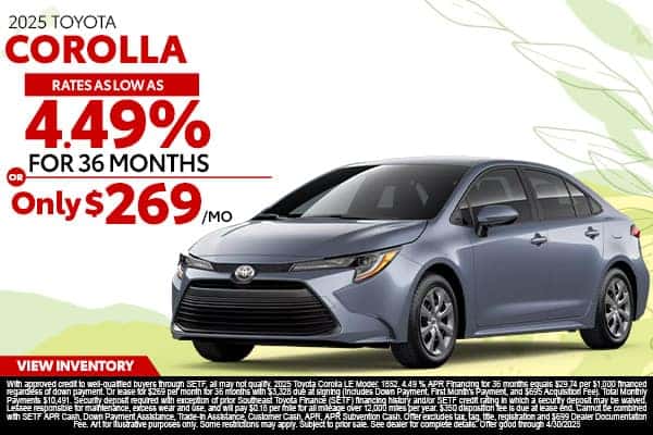 <center><strong>2025 Toyota Corolla</strong></center>