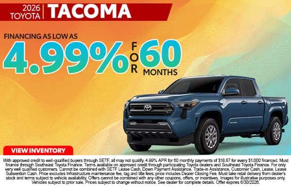 <center><strong>2026 Toyota Tacoma</strong></center>