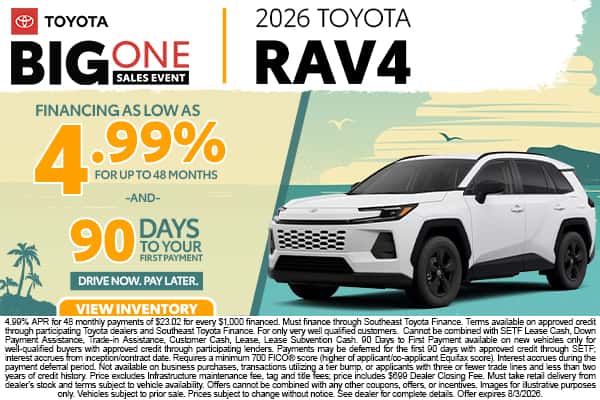 <center><strong>2026 Toyota RAV4</strong></center>