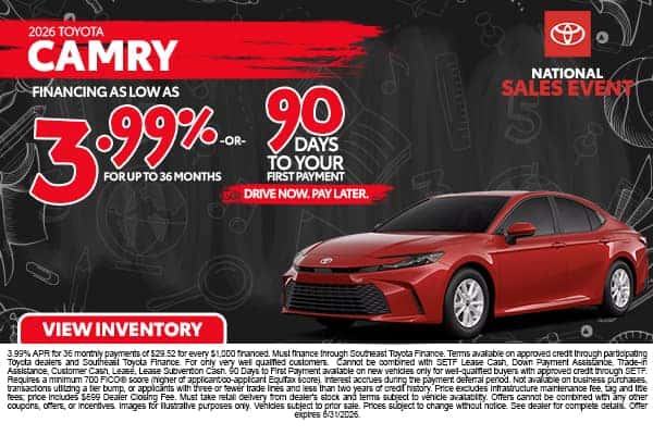 <center><strong>2026 Toyota Camry</strong></center>