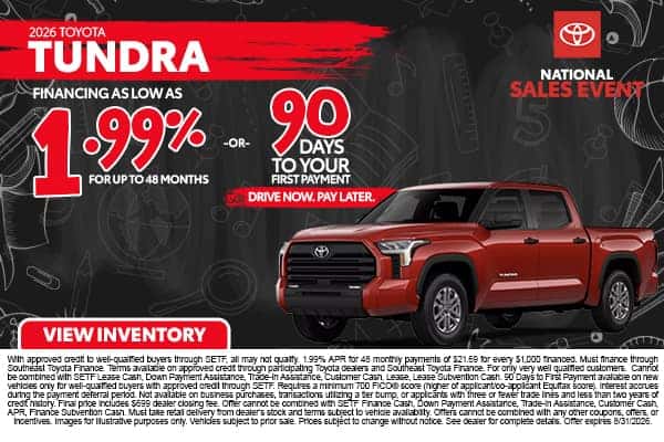 <center><strong>2026 Toyota Tundra</strong></center>