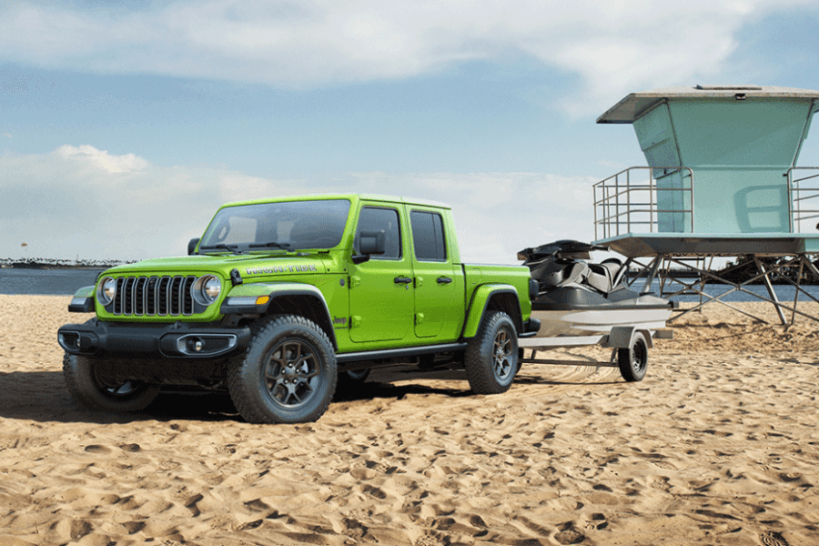 green jeep glaidator