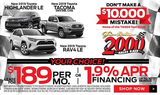 2019 RAV4, Highlander, Tacoma