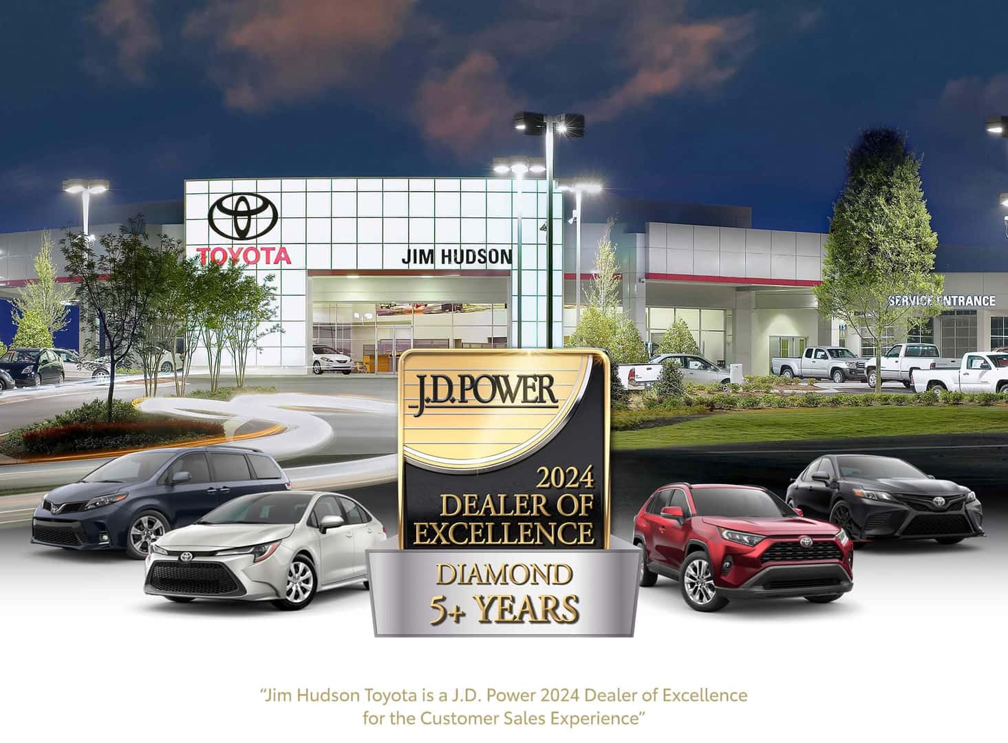 J.D. Power Dealer of Excellence | Jim Hudson Toyota