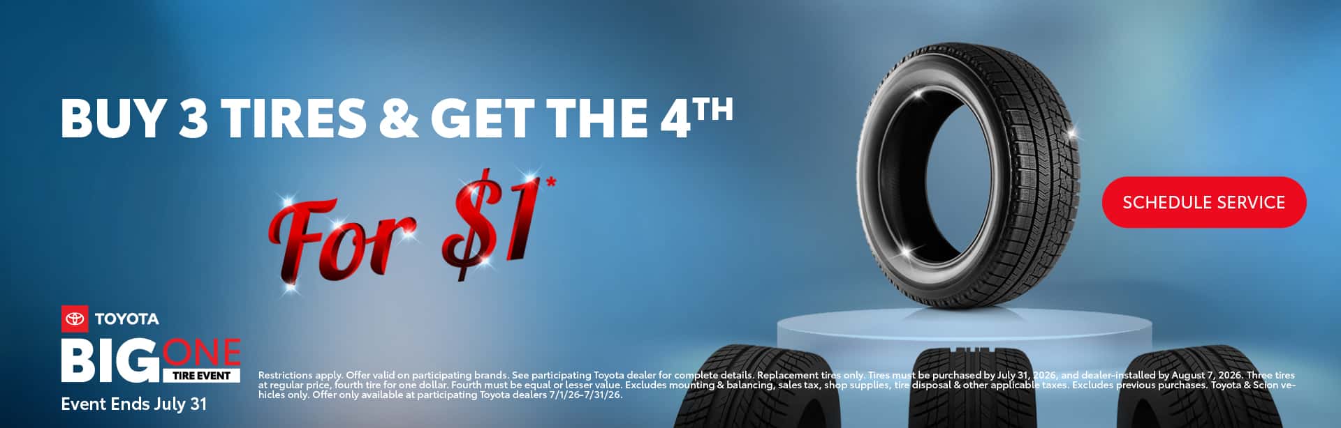 The Big One Tire Sale Starts Now!