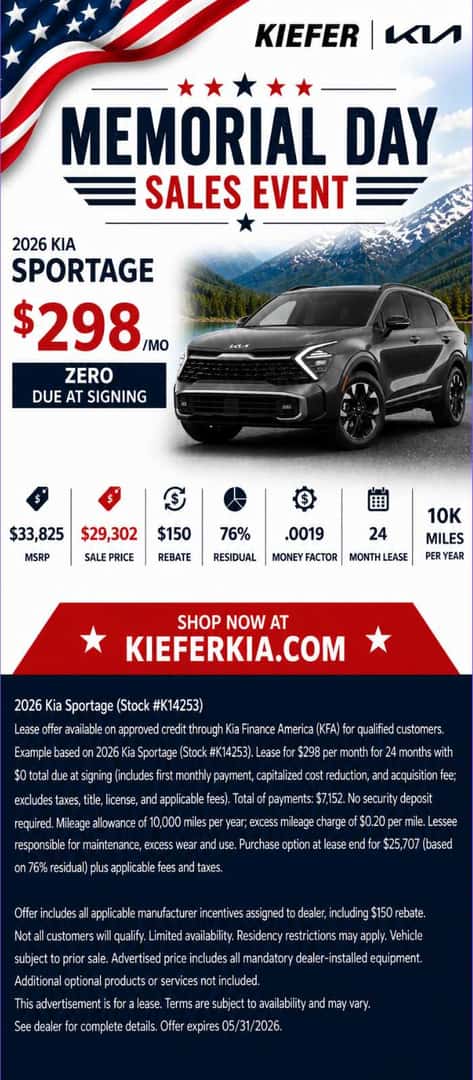 Featured New Kia Inventory in Eugene, Oregon - Kiefer Kia
