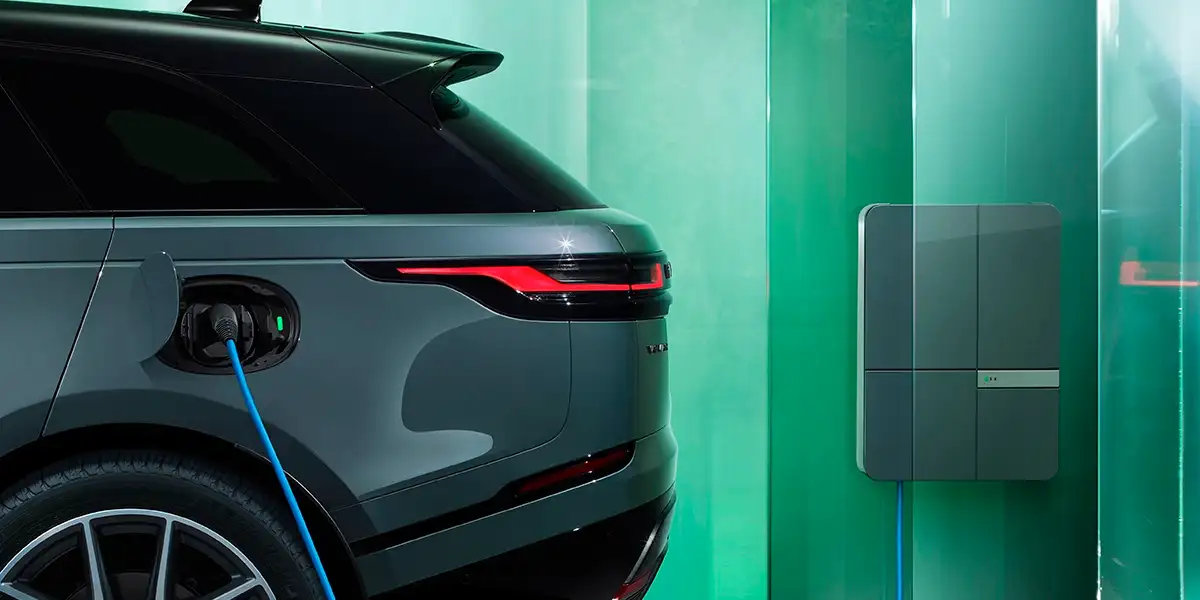 2026 Range Rover Velar plug-in hybrid charging at home wall unit